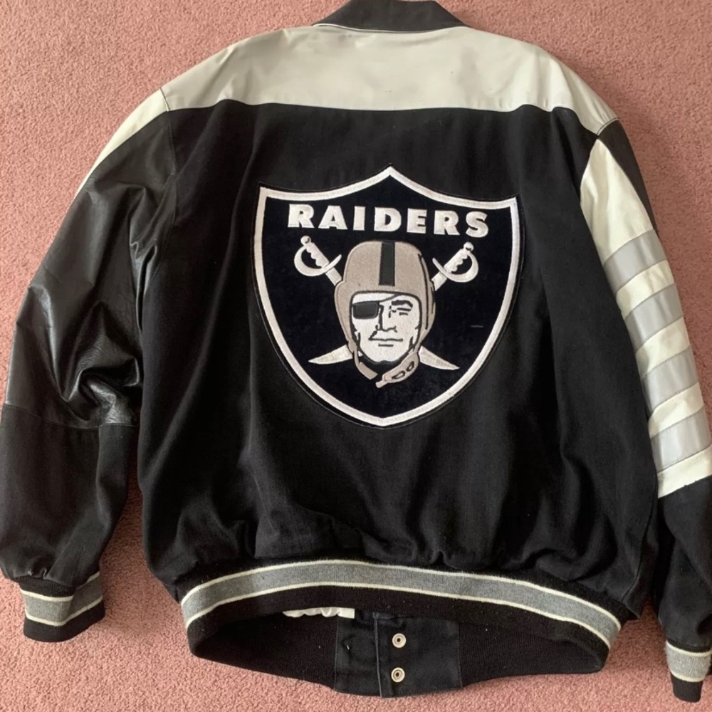 Vintage Oakland Raiders Jacket Jeff Hamilton